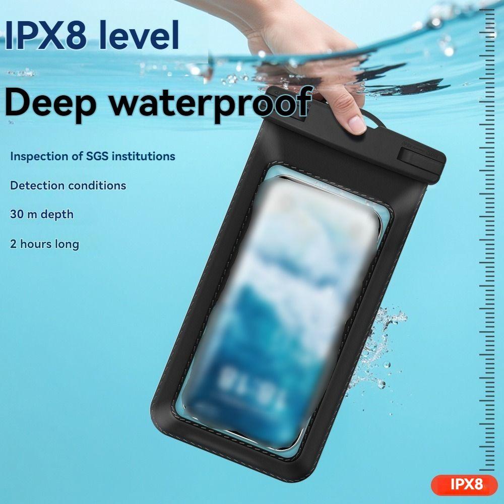 Transparent Mobile Phone Waterproof Bag Touchable Screen Swimming Storage Bag  Outdoor Sports