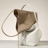 A Large-capacity Single-shoulder Bag for Girls with A High-end Feel and A Hand-held Genuine Leather Bucket Bag