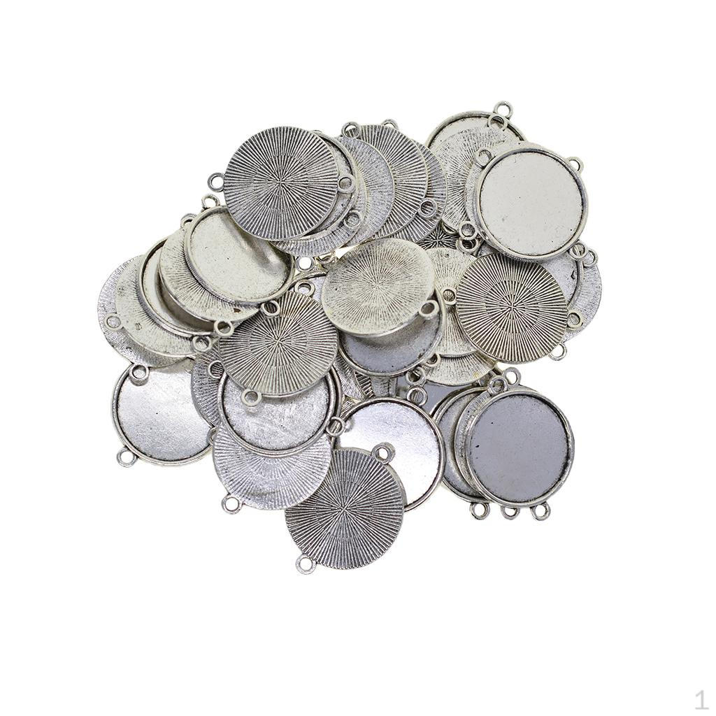 

50x 12-20mm Cabochon Pendant Tray Base DIY Necklace Bracelet Jewelry Finding 12mm
