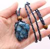 Natural Handcrafted Geometric Crystal Pendant Necklace With Energy Gemstones For Style