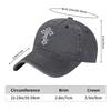 Orthodox Cross Print Washed Baseball Cap Adjustable Unisex Denim Outdoor Sports Hat