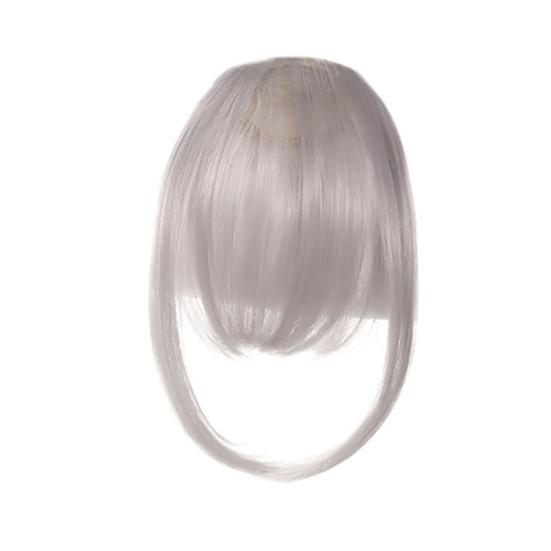 Frauen Clip-in Pony Natürliche Wispy Stirn Haar Extensions Faux Französisch Pony Mädchen