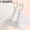 CHSHINE 925 Sterling Silver Hexagram AAAAA Zircon Earrings For Women Wedding Party Gift Fashion Jewelry