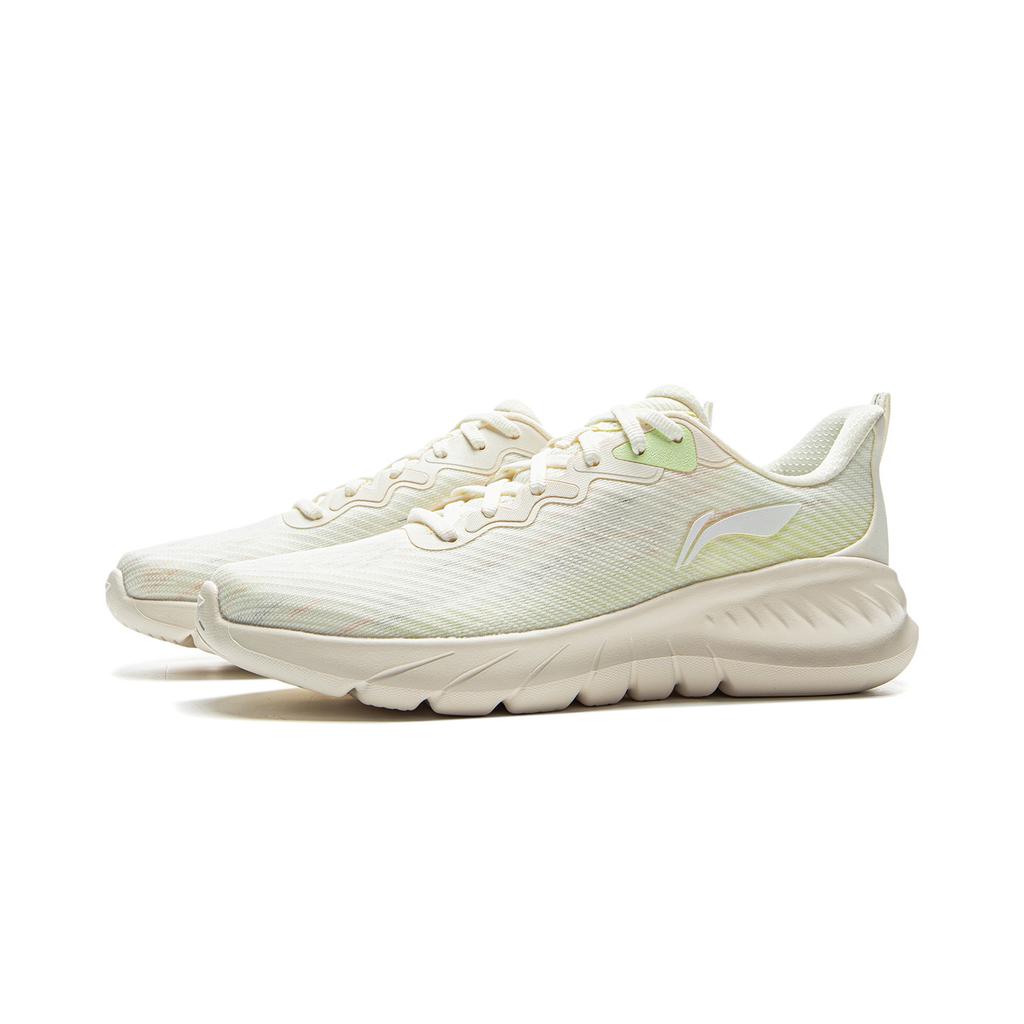 New LiNing EasyFit Fle Low Top Sprint Running Shoes Women's Ecru ARSV020-4