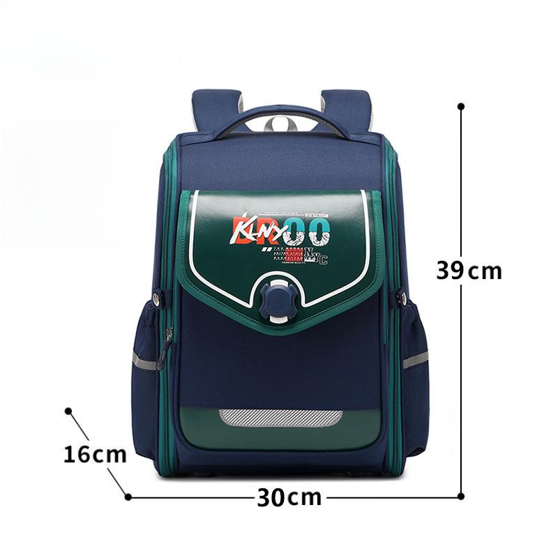British-style Backpack for Primary School Students, Universal, Load-reducing, Back-protecting, Waterproof, Large-capacity, Expandable Backpack