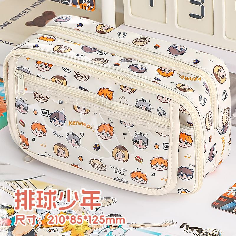 Estojo para meninas, estudantes do ensino fundamental, meninas, estojo de papelaria de alto valor e grande capacidade, estojo para meninas do ensino fundamental