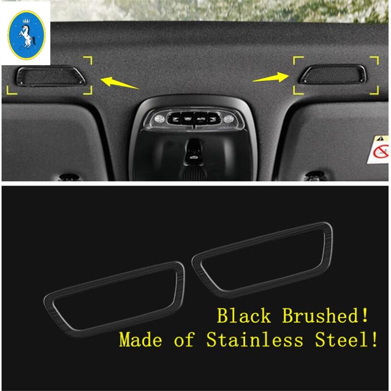 For VOLVO XC40 XC60 2018 - 2025 Stainless Auto Front Roof Stereo Speaker Loudspeaker Sound Frame Cover Trim Interior Accessories