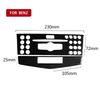 For Benz W204 2007-2013 C-Class Central Control CD Car Radio Button Panel Decorative Cover Trim Sticker Accessories Carbon Fiber