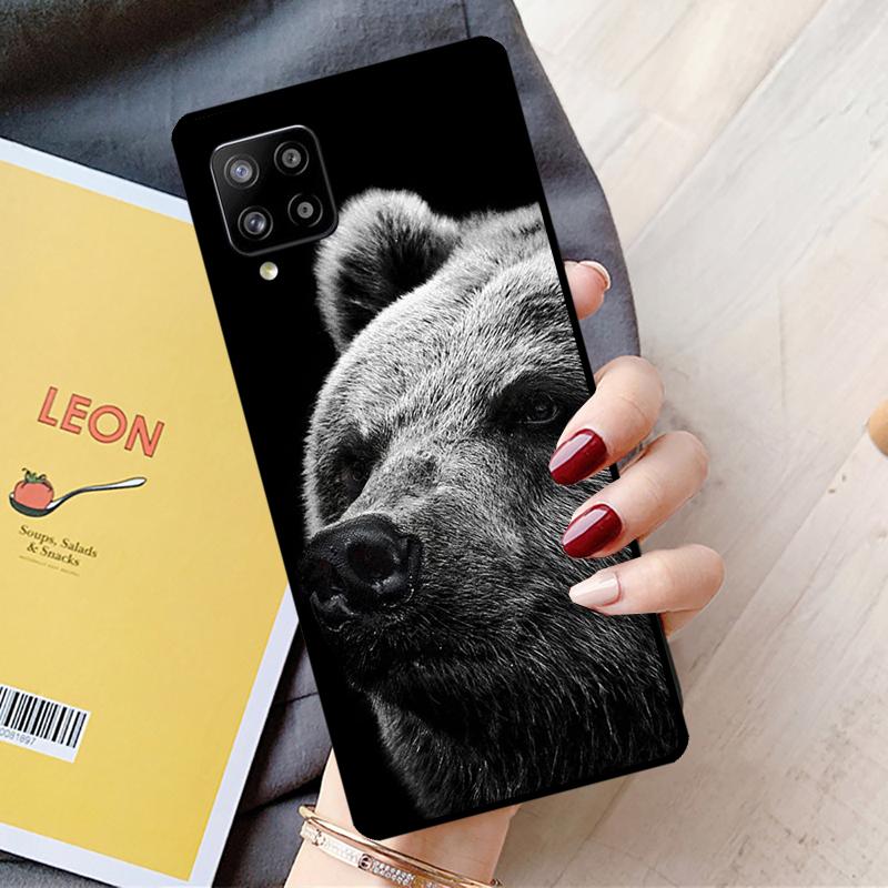Cute Grizzly Bear For Samsung Galaxy A16 A26 A54 A34 A14 A22 A32 A52 A55 A35 A15 A53 A13 A05 A06 A36 A56 Case