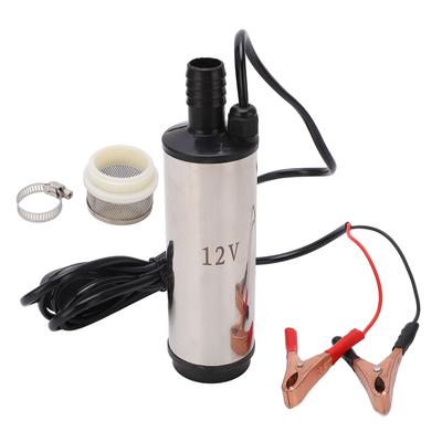 DC 12V Mini Yakıt İkmal Pompası Filtreli Paslanmaz Çelik Dizel Yakıt Transfer Pompası 45?50L