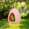 Bite Resistant Hanging Birdhouse Egg Shape Bird Food Tray Parrot Feeding Station  Relieve Boredom