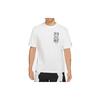 Nike Men's Jordan Dri-FIT Zion Basketball Printing Sports Knit Round Neck Short Sleeve White T-Shirt DH0593-101