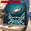Philadelphia Eagles Customize Text Diamond Painting Round Diamond Mosaic Suitable For Beginners Diamond Painting Rhinestones Gift Frameless