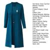 Abito da donna, abito primavera autunno elegante tinta unita, donna di mezza età, cardigan lungo aperto sul davanti, kit abito senza maniche con scollo a O