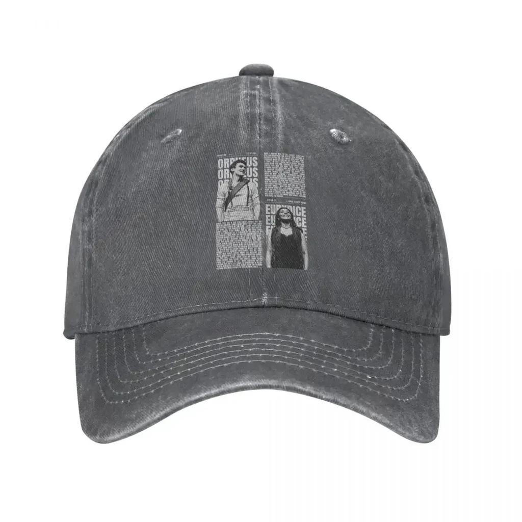 Baseball Cap ORPHEUS EURYDICE Lover Stuff Unisex Women Fashion Distressed Denim Hadestown Musical Headwear