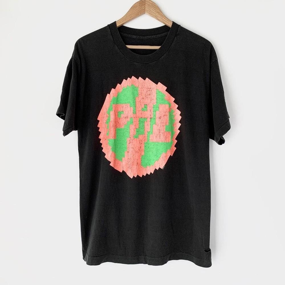 1989 Public Image Limited Band Tour Shirt Black Mens Unisex T-Shirt XL