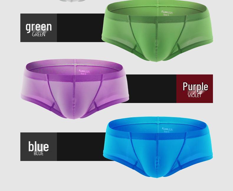 Herren Nylon 3D Beutel Boxer Briefs - Atmungsaktiv & Bequem Unifarbend