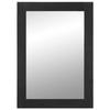 VidaXL Black Bathroom Mirror 50x70x2.5 Cm Engineered Wood and Brass, Mirror, Styling Mirror, Vanity Mirror, 4017679