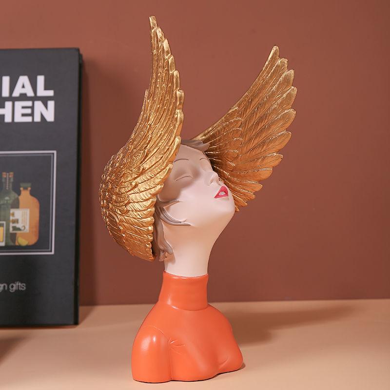 Niedliche kreative Brautstrauß Mädchen Ornamente Skulptur Statue Geschenke Wohnzimmer TV-Schrank Blumengesteck Moderne Heimdekoration