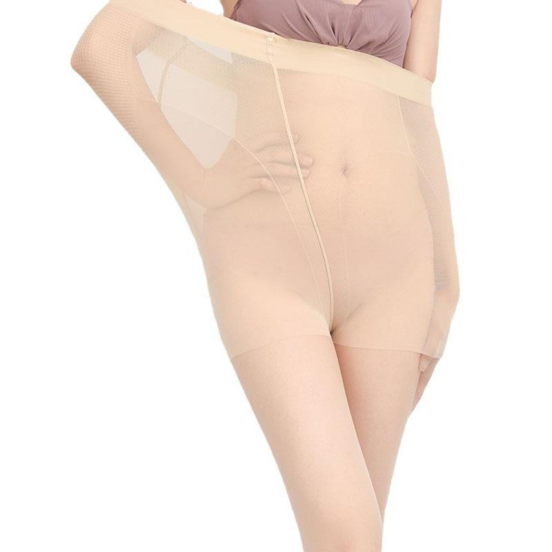 Women's Large Pineapple Patterned Ultra-Thin Black Silk Pantyhose - Anti-Snag, Abdomen & Hip Lifting, Anti-Loosening