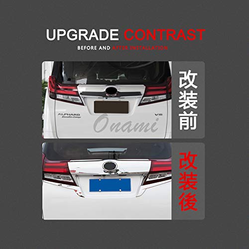 Onami Toyota Alphard (30 Series) Tail Lamp Garnish, Tail Light Frame Accessories, Exterior Parts, ABS, 2-Piece Set [Mirror Finish, Plated] ALPD-18-S