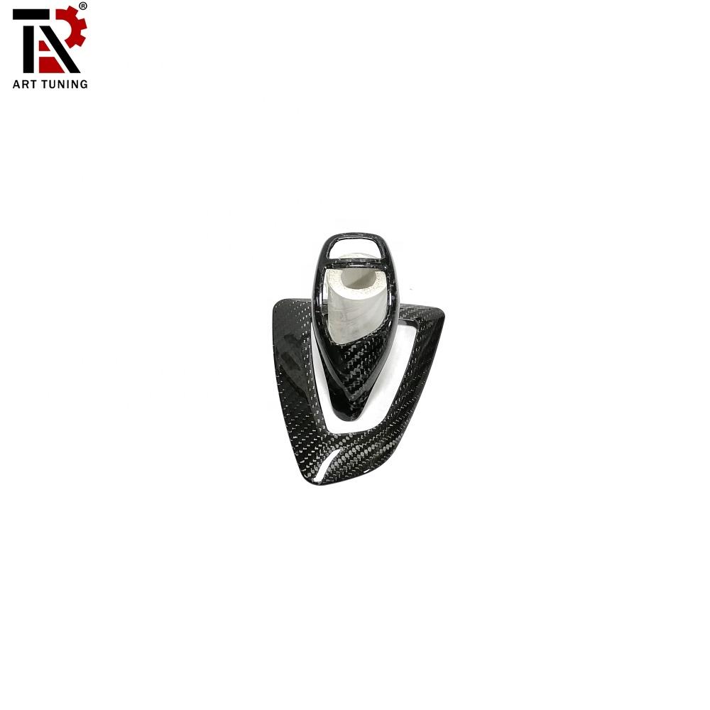 RHD Carbon Fiber Gear Shift Knob Gear Panel Frame Cover for BMW F30 чёрный