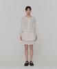 Amomento Sheer Layered Skirt_Ivory