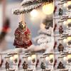 Polar Bear Christmas Ornament Cute Bear Xmas Tree Ornament 2D Acrylic Hanging Pendant for Car Interior Home Decor