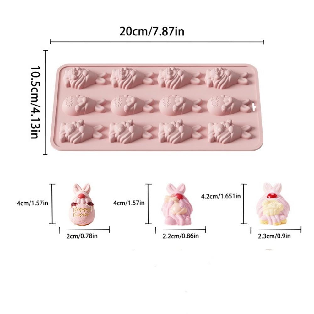 New Easter Rabbit Shaped Silicone Mold Bunny Jelly Chocolate Cake Mould Baking Tool Easter Party Decoration Kitchen Bakeware