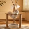 Large Cat Tree with Integrated Bed, Shelves, Sisal Scratching Posts, and Jumping Platform