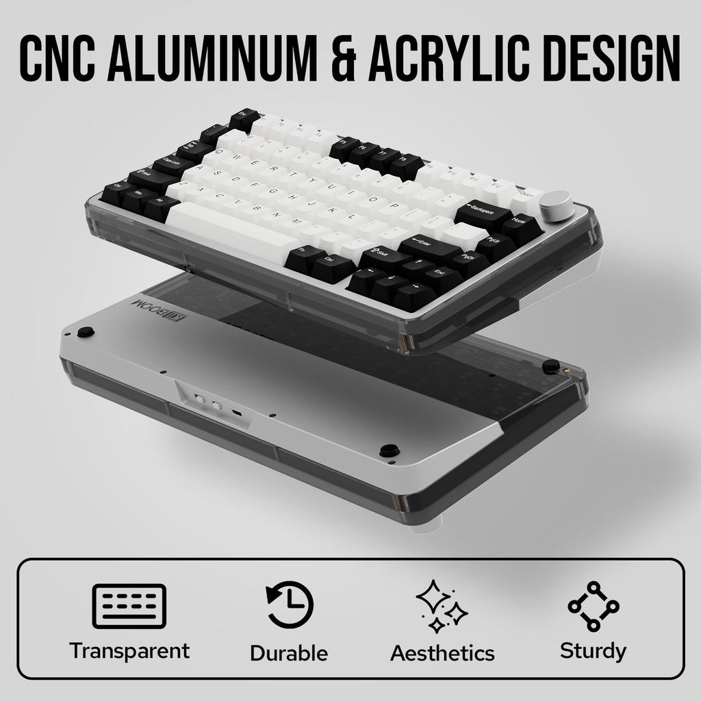 [KiiBOOM] Breeze 75 Bezdrátová mechanická klávesnice – Klávesnice