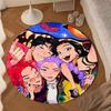 Kpop Cartoon Round Rug for Livingroom,Bedroom, Palyroom, Chair Rug, Area Rug, Circle Carpet, Large Size Fan Christmas Gift