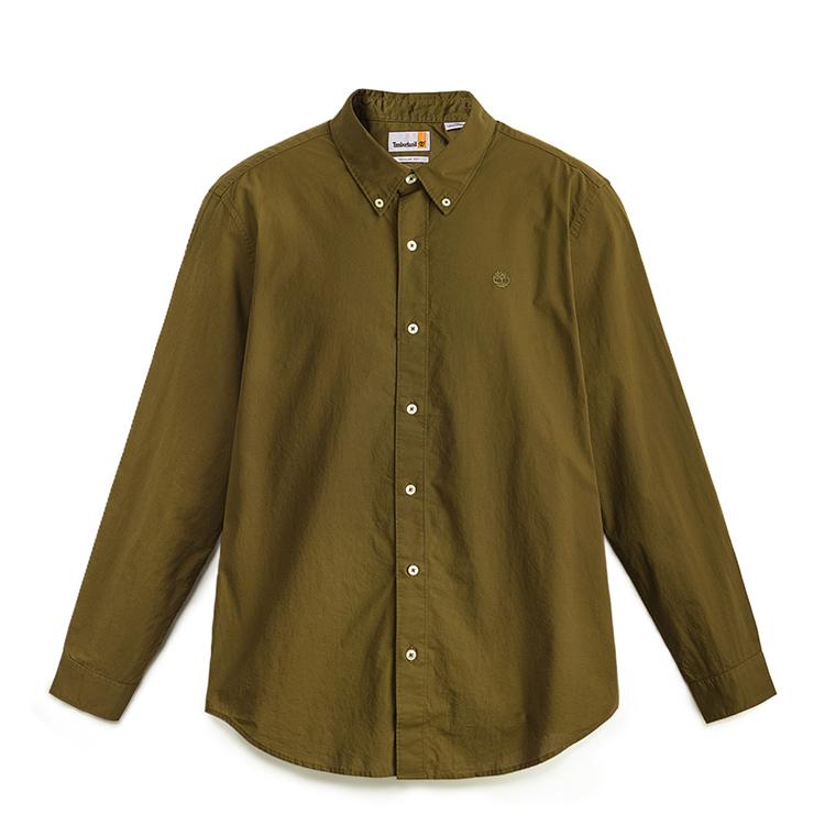 

Timberland Casual Business Shirt Men shirts Dark-Olive-Green A2ANC302 L