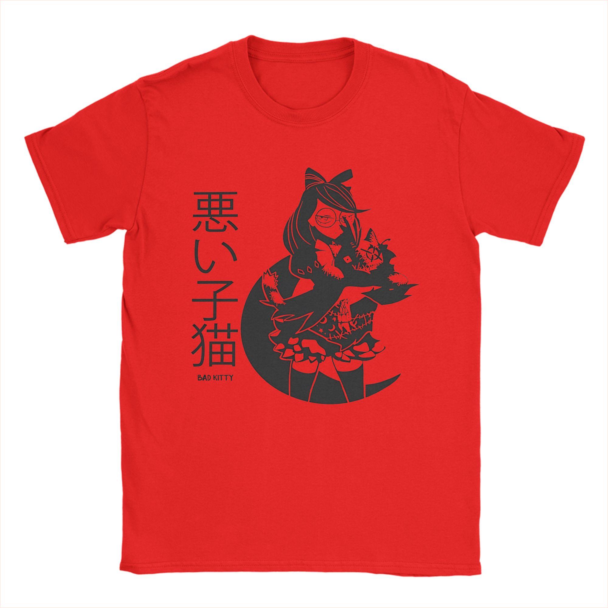 

Bayonetta Stake Cat TShirt Harajuku TShirts Short Sleeve Streetwear Tops Summer Pure Cotton O Neck Plus Size Top Tees S