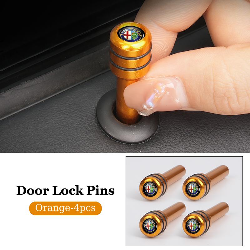 Car Interior Auto Lock Door Lift Alloy Safety Pin For Alfa Romeo Giulietta 159 147 156 166 Mito Giulia GT Tonale Stelvio khg156
