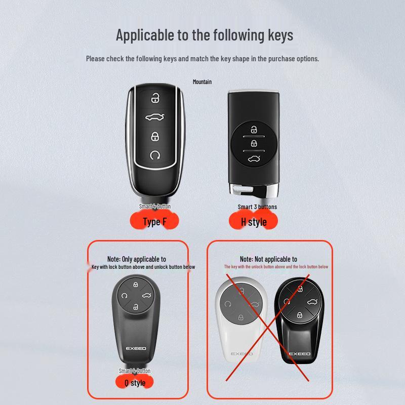 Xingtu Xingji Era ES/ET Car Key Protective Cover, Metal Shell with Leather Buckle for Men & Women.