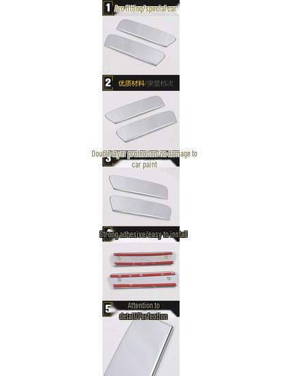 Compatible with 14 XRV Models, Rear Handle Small Patch for Car Door Electroplated Handle Buckle and Grip Panel Modification.