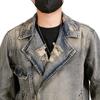 Men's Plus Size Retro Denim Jacket with Turn-Down Collar and Multi-Pockets for Spring