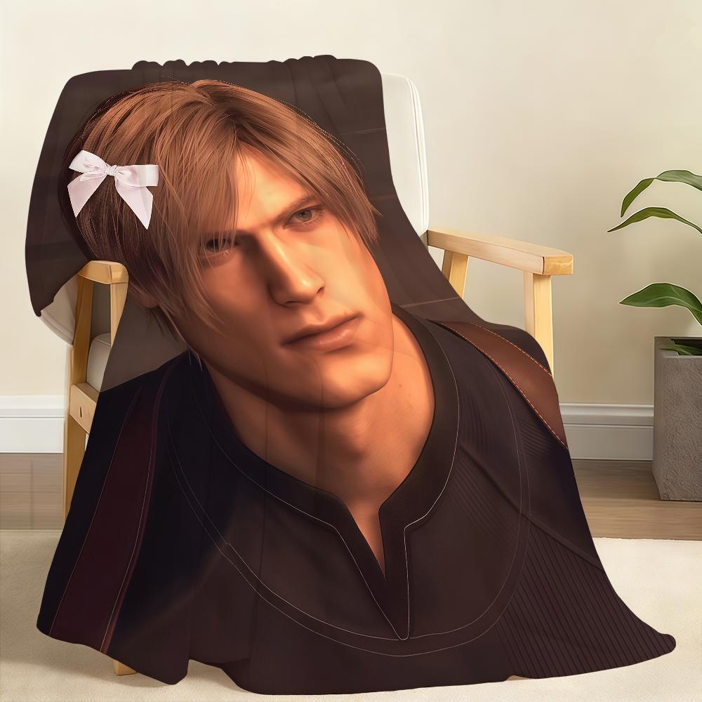 Мультяшное одеяло L-Leon K-Kennedy Мягкое плед для дома спальни кровати дивана пикника путешествия офиса Покрывало одеяло Подарок