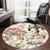 1PC Easter Bunny Rabbit Non-Slip Floor Round carpet, Office, family, bedroom, Large Area Rug Indoor Rugs,  Durable PolyesterH0350