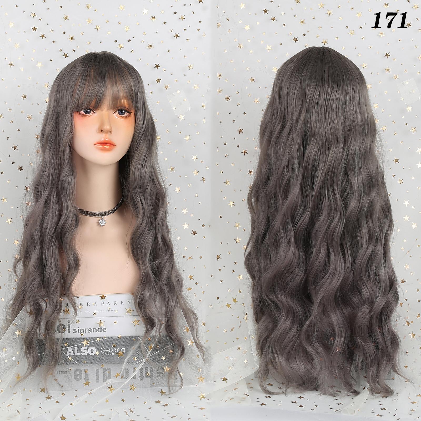 

Черный длинный женский парик с термостойким синтетическим париком Liu Haibo Черные женские афроамериканские волосы