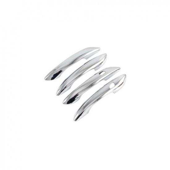 Exterior Side Door Handle Strip Trim For Hyundai Elantra - Chrome Silver