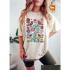 Ottagecore Birds and Flowers T-shirt, Nature-Inspired Whimsical Sweater, Ladies Aesthetic SweaT Shirt, Nature Lover Gift