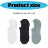 No Show Socks Low Cut Cotton Boat Socks with Antis Slid Strips Casual Invisible Liner Socks No Show Antis-skid Boat Socks