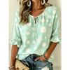 Fresh Literary Style Women's Minimalist Half Sleeve Shirt, Loose Comfortable Breathable Texture Casual Top