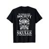 European Size Funny Viking T-Shirt - "The Problem with Society Today..." Norse Quote - Heavyweight Tee - Viking Skull Graphic - Costume Party Outfit