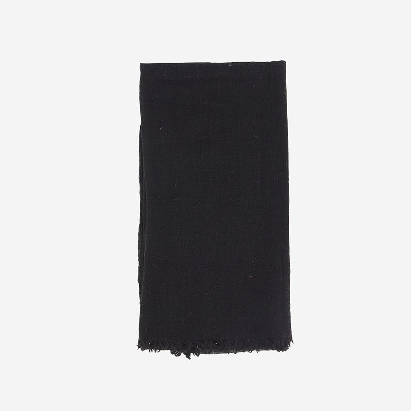 Cachecol de Lã Cor Sólida Igual Estilo Literário Xale Moda Feminina Cachecol Quente