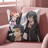 My Teen Romantic Comedy SNAFU Cushion Cover Multi-Scene Pillow Cover for Home & Car - Reversible, Soft & Durable for Daily Use