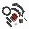 Electric Scooter Front Rear Mudguard Kit with Side Covers Handbrake Cover Anti Collision Strip for M365 Pro Electric