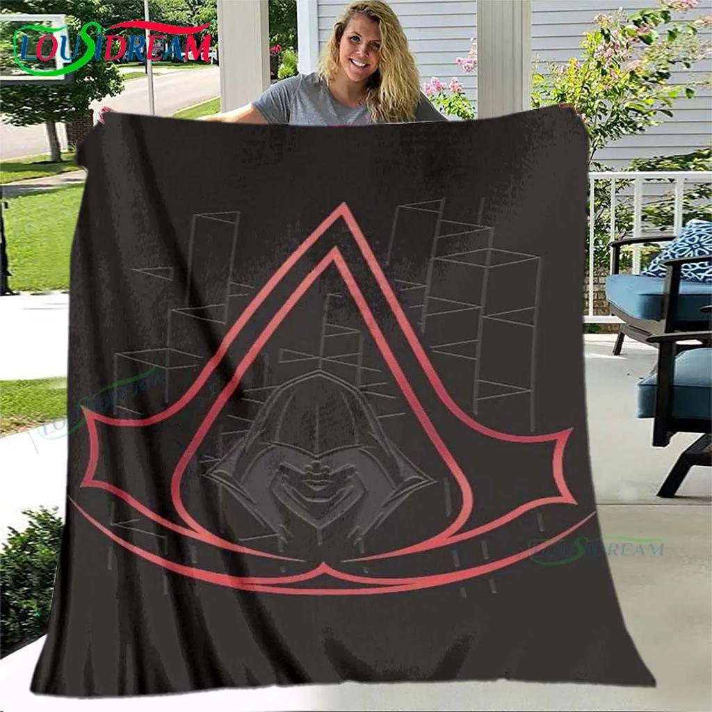 Manta 3D de Juegos de Moda A-Assassin’s Creed, Manta de Franela para Cama Sofá Picnic Oficina Senderismo Ocio Siesta Regalo de Cumpleaños